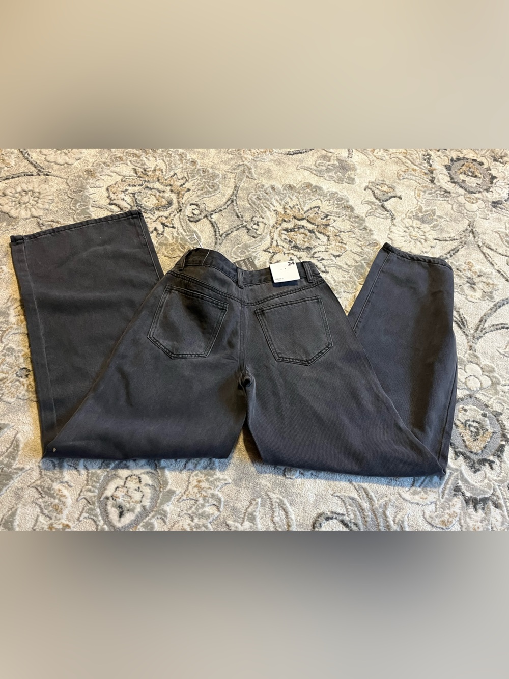 Forever 21 Black Wide-Leg Jeans with Stud Embellishments - Picture 3 of 7
